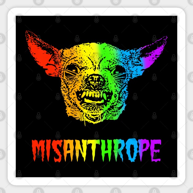 Rainbow Misanthrope Sticker by childofthecorn